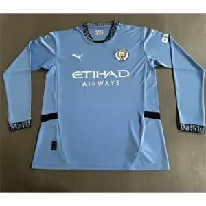 Manchester City 2024/25 Home Long-Sleeved Jersey - Blue