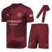 Manchester City Kids' Third Kit 2024/25 - Burgundy