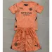 Manchester City Kids' Goalkeeper Jersey and Shorts 2024/25 - Orange