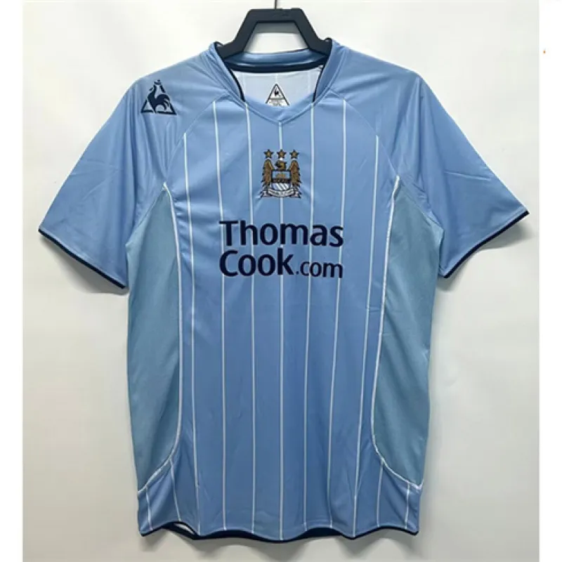 Manchester City 2007/08 Retro Home Jersey - Blue