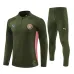 Manchester City 2024/25 Kids' Sports Wear - Army Green