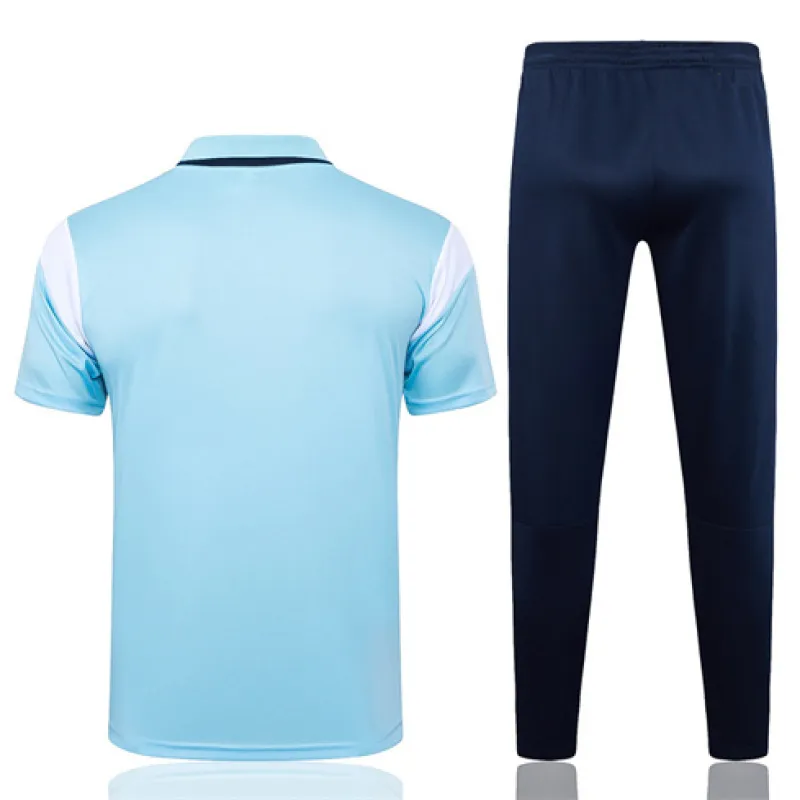 Manchester City 2024/25 Training Polo Shirt and Trousers - Blue