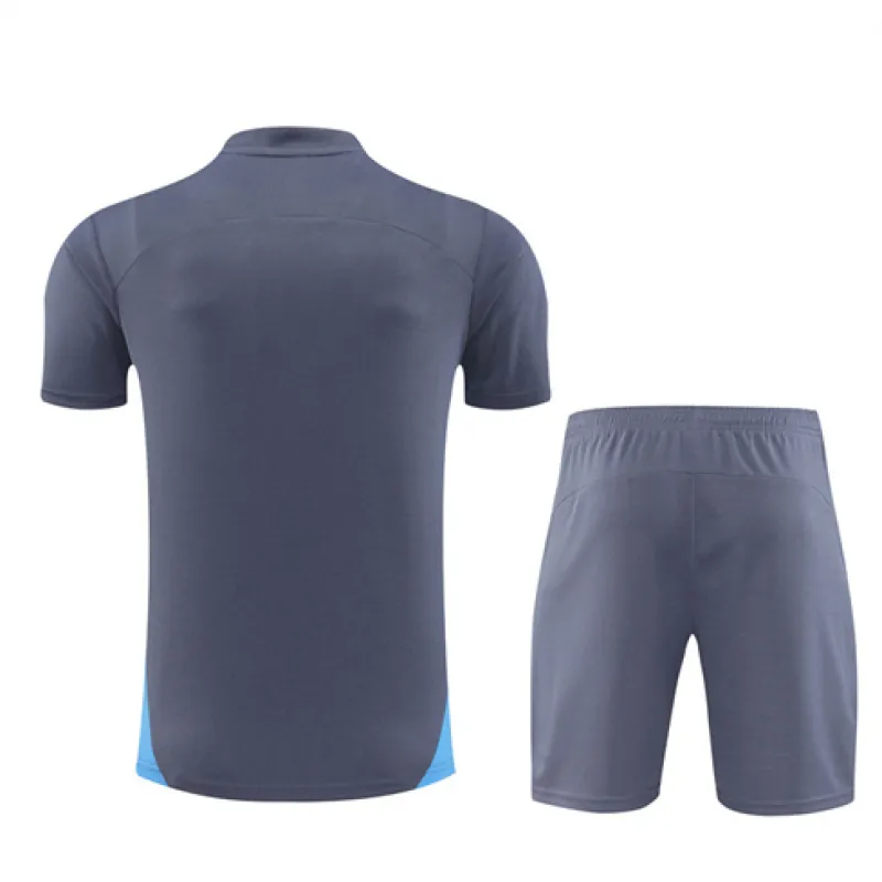 Manchester City 2024/25 Kids' Training Shirt and Shorts - Dark Gray