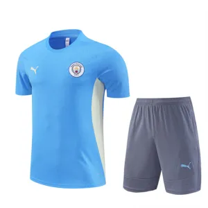 Manchester City 2024/25 Training Shirt and Shorts - Blue