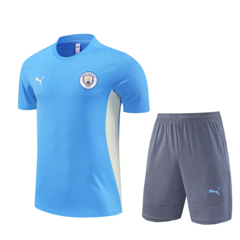 Manchester City 2024/25 Training Shirt and Shorts - Blue