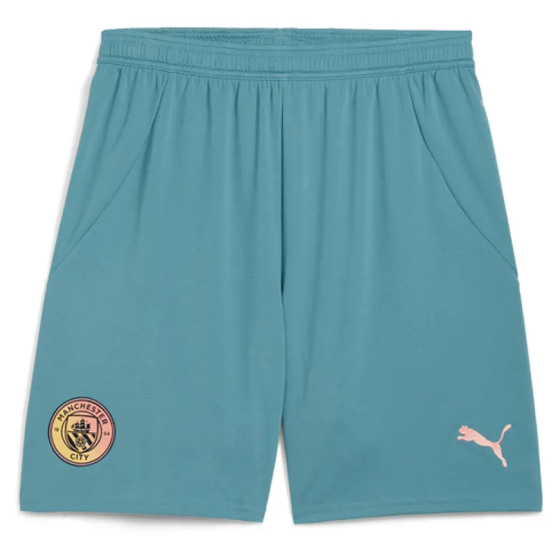 Manchester City 2024/25 Fourth Shorts - Cyan