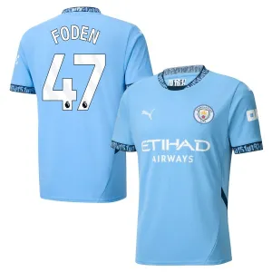 FODEN Manchester City 2024/25 Home Jersey - Blue