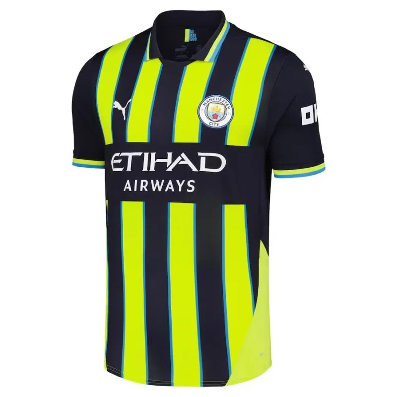 HAALAND Manchester City 2024/25 Away Jersey - Black/Green