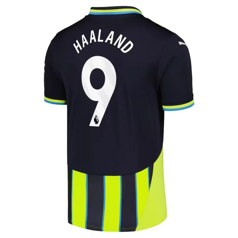 HAALAND Manchester City 2024/25 Away Jersey - Black/Green