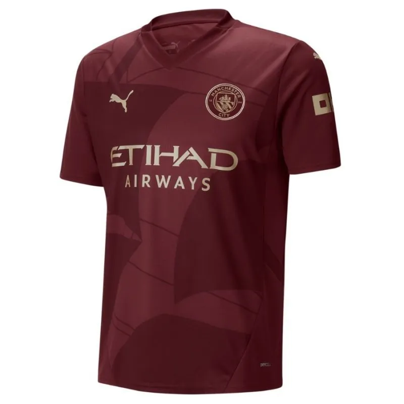 HAALAND Manchester City 2024/25 Third Jersey - Burgundy