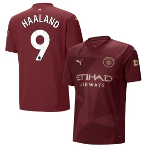 HAALAND Manchester City 2024/25 Third Jersey - Burgundy
