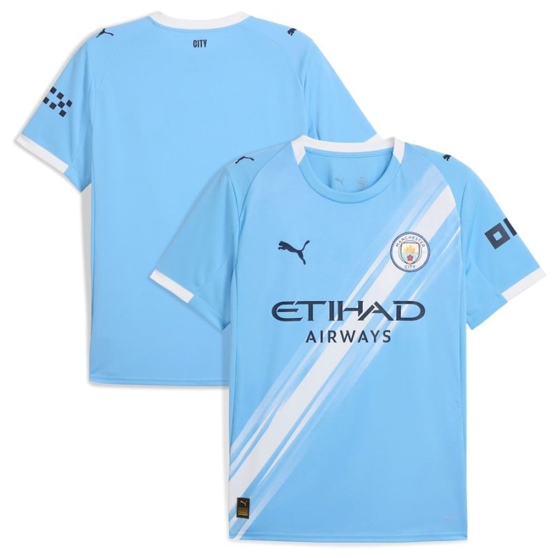 Manchester City Kids' Jersey 2025/26 Home - Blue