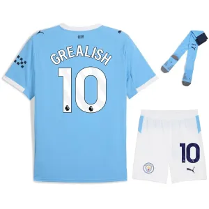 Manchester City Grealish 2025/26 Kids Home Kit