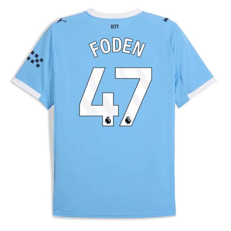 Manchester City FODEN Kids' Kit 2025/26 Home - Blue