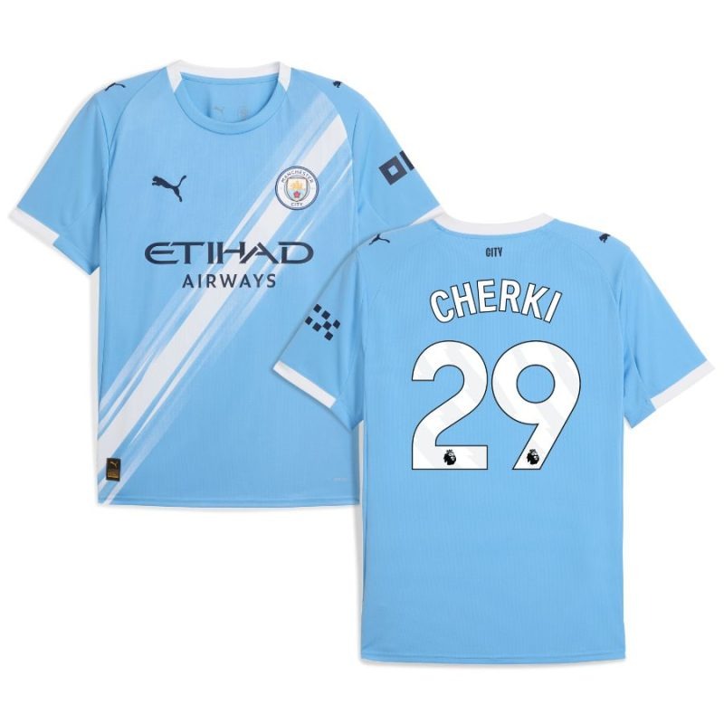 Manchester City CHERKI 2025/26 Home Jersey - Blue