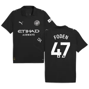 Manchester City FODEN 2025/26 Away Jersey - Black
