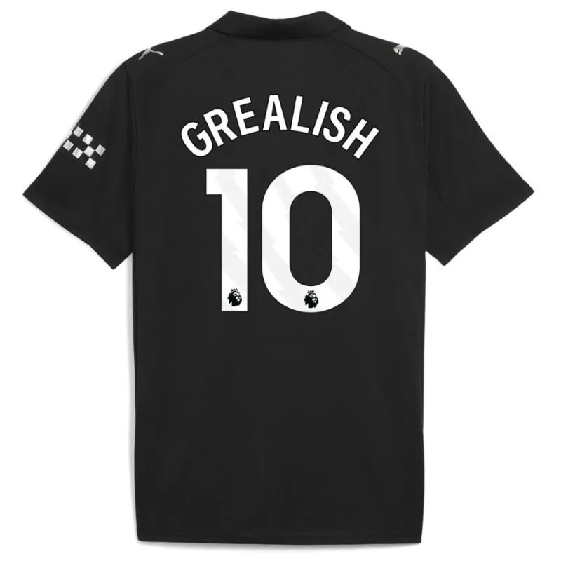 Manchester City GREALISH 2025/26 Away Jersey - Black