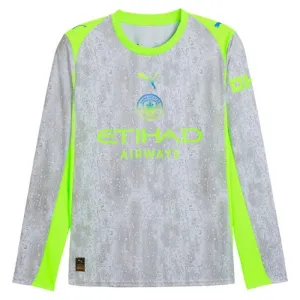 Manchester City 2025/26 Third Long-Sleeve Jersey - Grey
