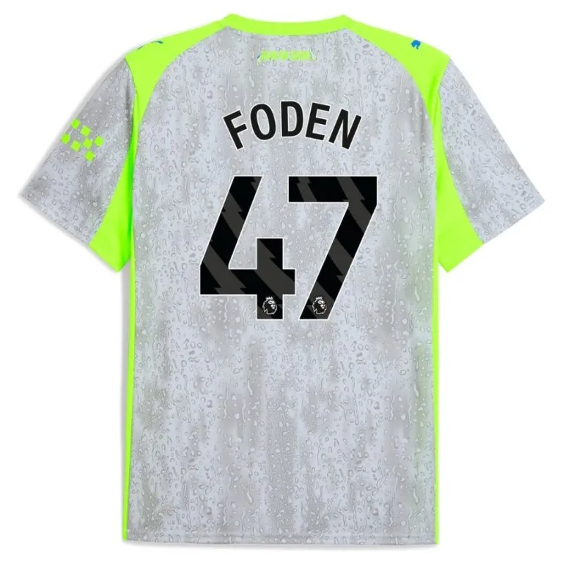 Manchester City FODEN 2025/26 Third Jersey - Grey