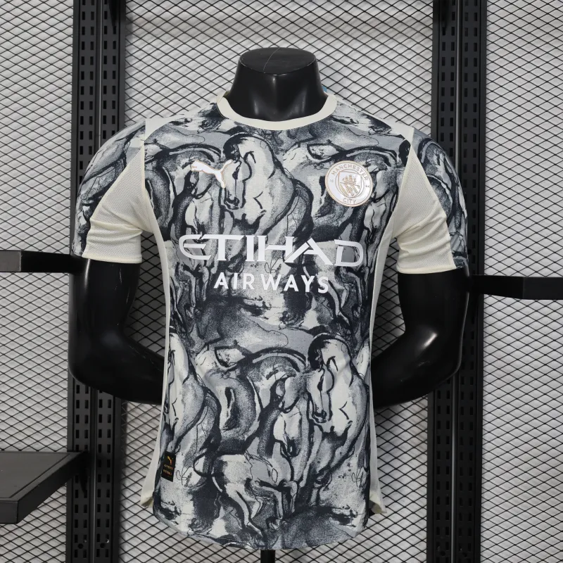 Manchester City 2025/26 New Year Edition Player Jersey - Beige