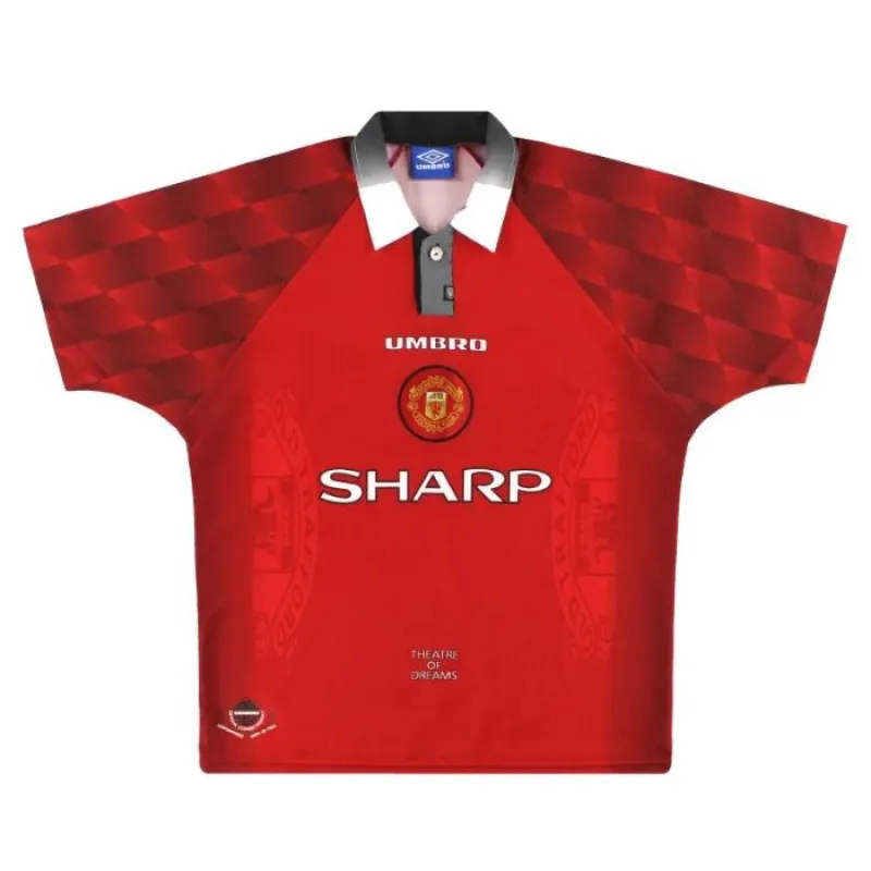 Manchester United 1996 1998 Retro Home Jersey - Red