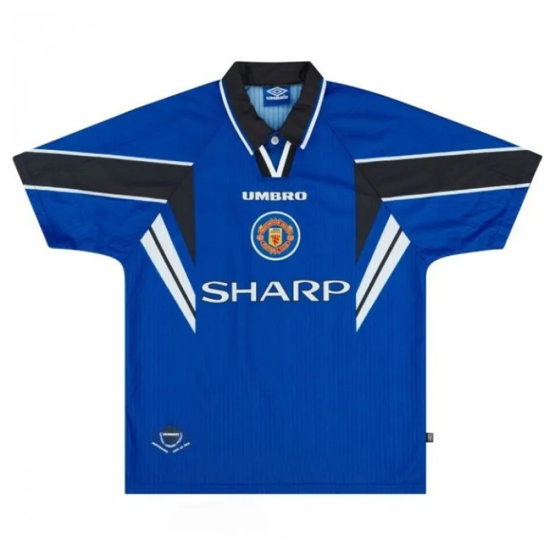 Manchester United 1996-1998 Retro Third Jersey - Blue