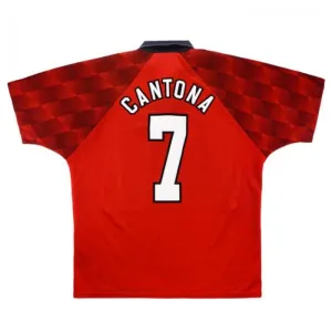 Manchester United CANTONA 1996 1998 Retro Home Jersey - Red