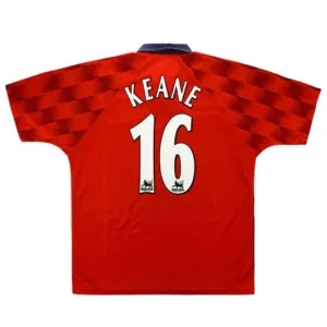 Manchester United KEANE 1996 1998 Retro Home Jersey - Red