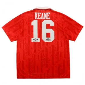 Manchester United KEANE 1992 1994 Retro Home Jersey - Red