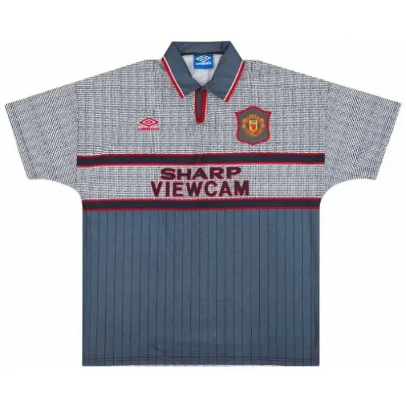Manchester United COLE 1995-1996 Retro Away Jersey - Gray