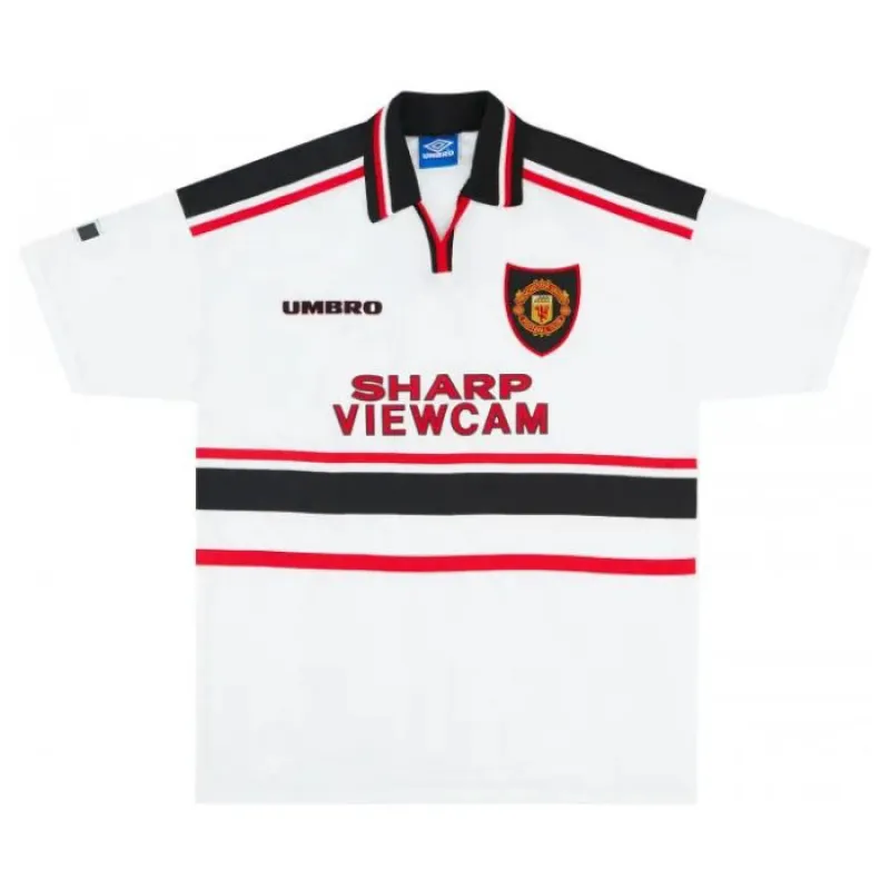Manchester United SOLSKJAER 1997/98 Retro Away Jersey - White