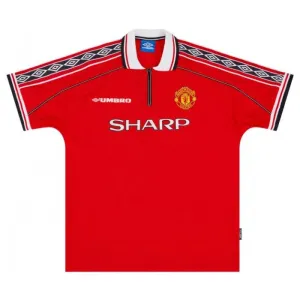 Manchester United 1998 2000 Retro Home Jersey - Red