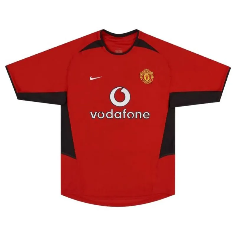 Manchester United 2002 2004 Retro Home Jersey - Red