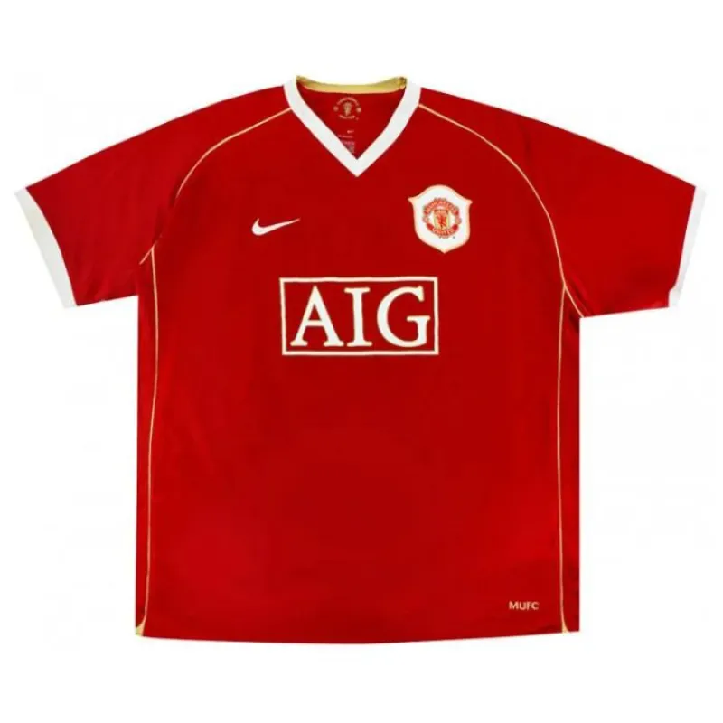 Manchester United SOLSKJAER 2006/07 Retro Home Jersey - Red
