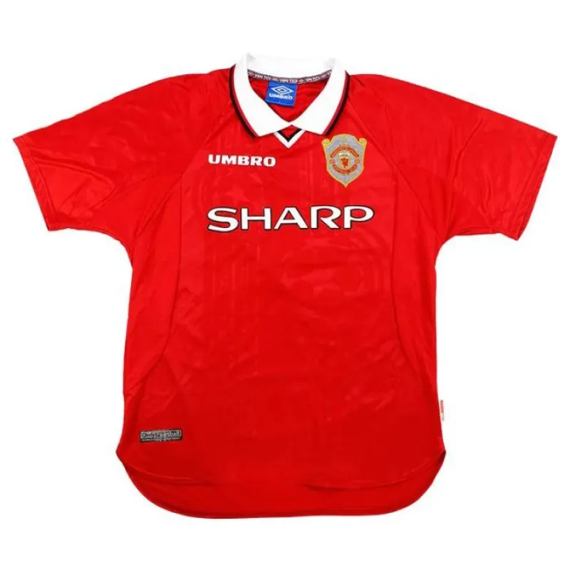 Manchester United SOLSKJAER 1997 2000 Retro Home Jersey - Red