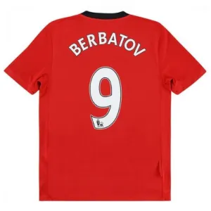 Manchester United BERBATOV 2009/10 Retro Home Jersey - Red