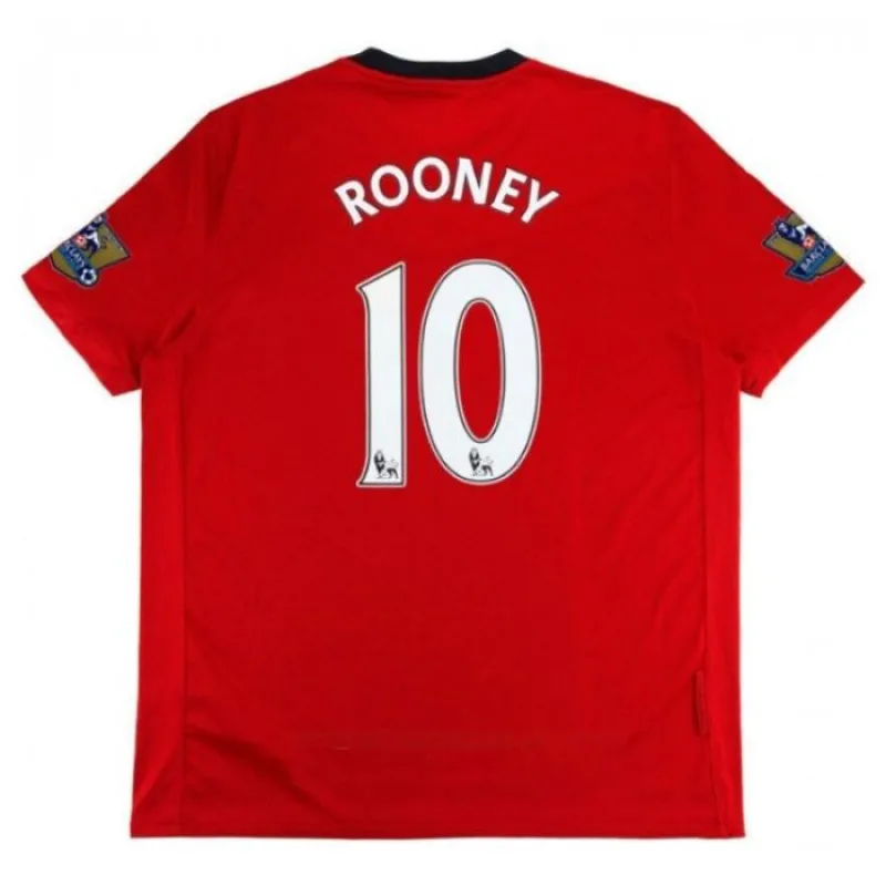Manchester United ROONEY 2009/10 Retro Home Jersey - Red