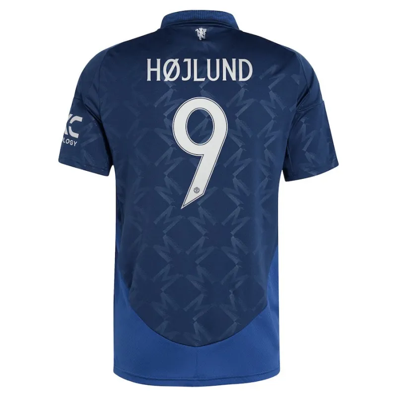 Højlund's Manchester United 2024/25 Away Jersey - Blue