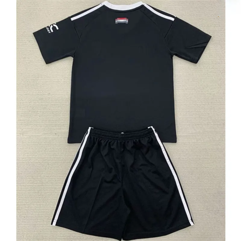 Manchester United Kids' Goalkeeper Jersey + Shorts 2024/25 - Black