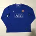 Manchester United 2007/08 Away Long Sleeve Retro Jersey - Blue