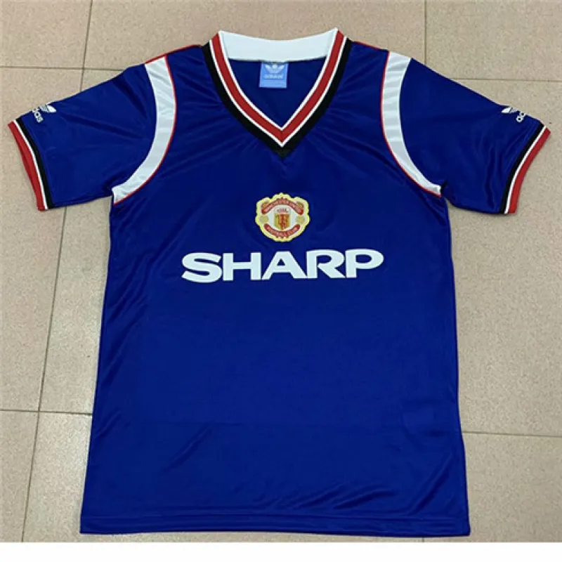 Manchester United 1984 Blue Retro Third Jersey