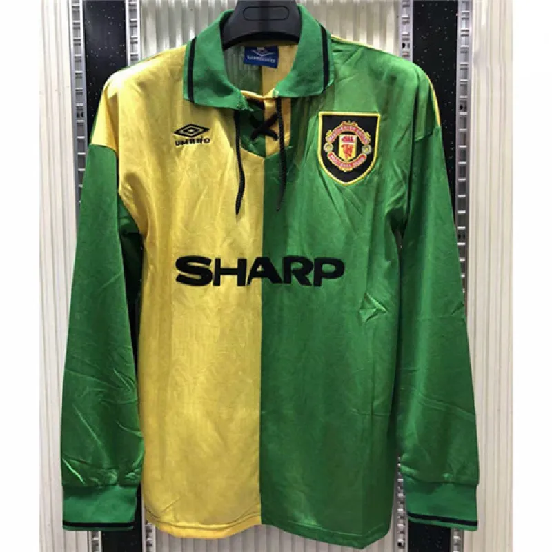 Manchester United 1992/94 Retro Long Sleeve Soccer Jersey