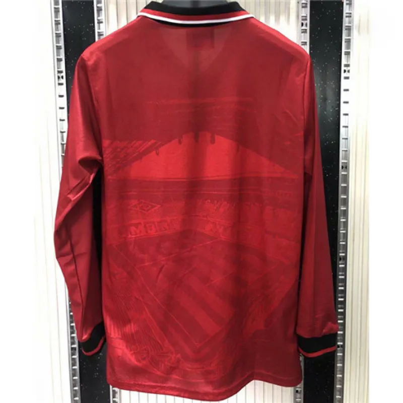 Manchester United Retro Long-Sleeve Jersey 1994-96 Home - Red