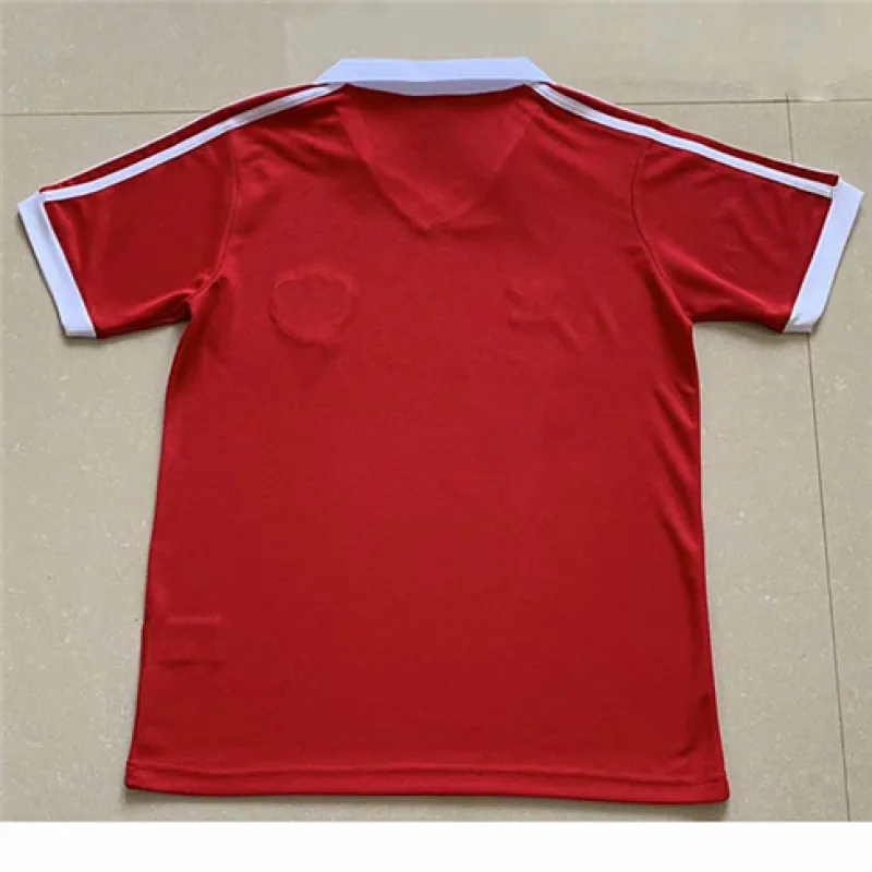 Manchester United 1980 Home Retro Jersey - Red