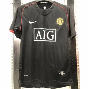 Manchester United Retro Jersey 2007/08 Away - Black