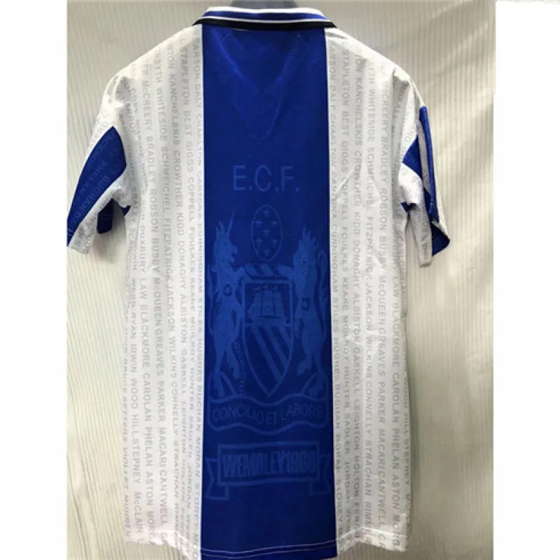 Manchester United Retro Jersey 1994 - 96 Away - Blue/White