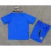 Manchester United Kids' Retro Jersey 1996-98 Away - Blue
