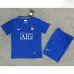 Manchester United Kids' Retro Jersey 2008/09 Away - Blue