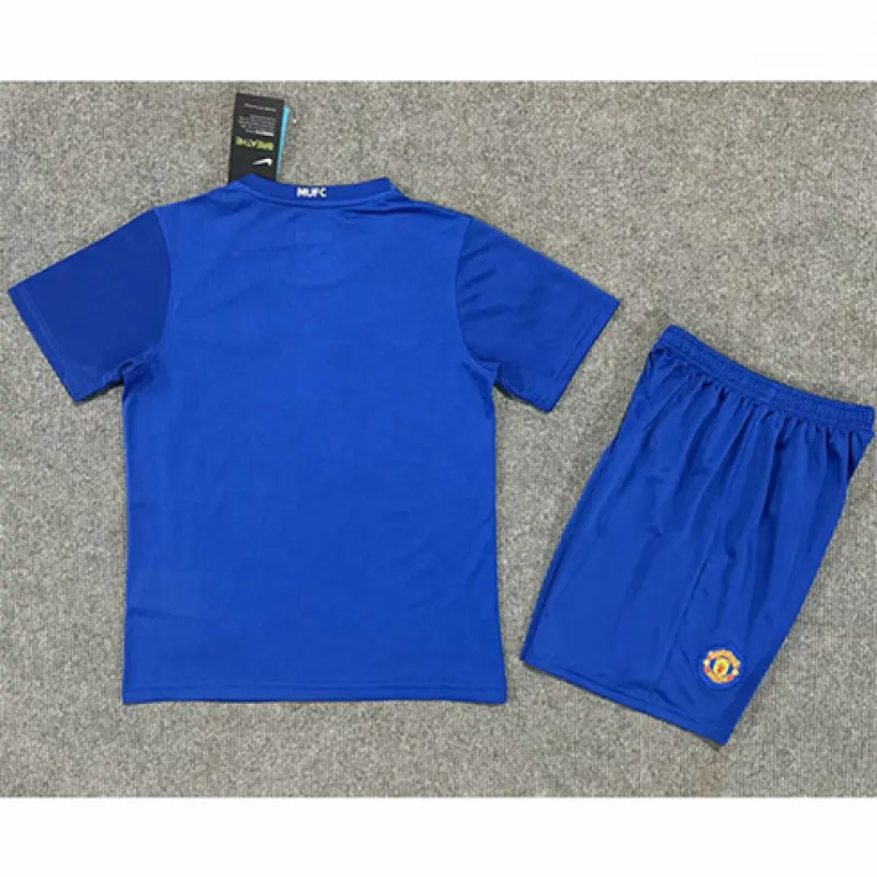 Manchester United Kids' Retro Jersey 2008/09 Away - Blue