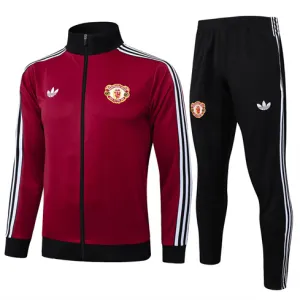 Vestito sportivo per bambini di Manchester United 2024/25 Rosso vino